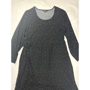 Women’s Ulla Popken Black Speckled Gown Sz 28/30